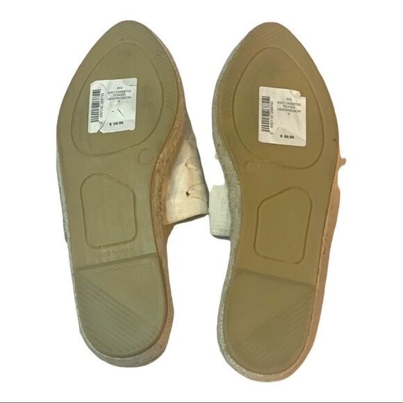 Saks Fifth Avenue Poker Herringbone Lace Up Mule - Picture 2 of 6